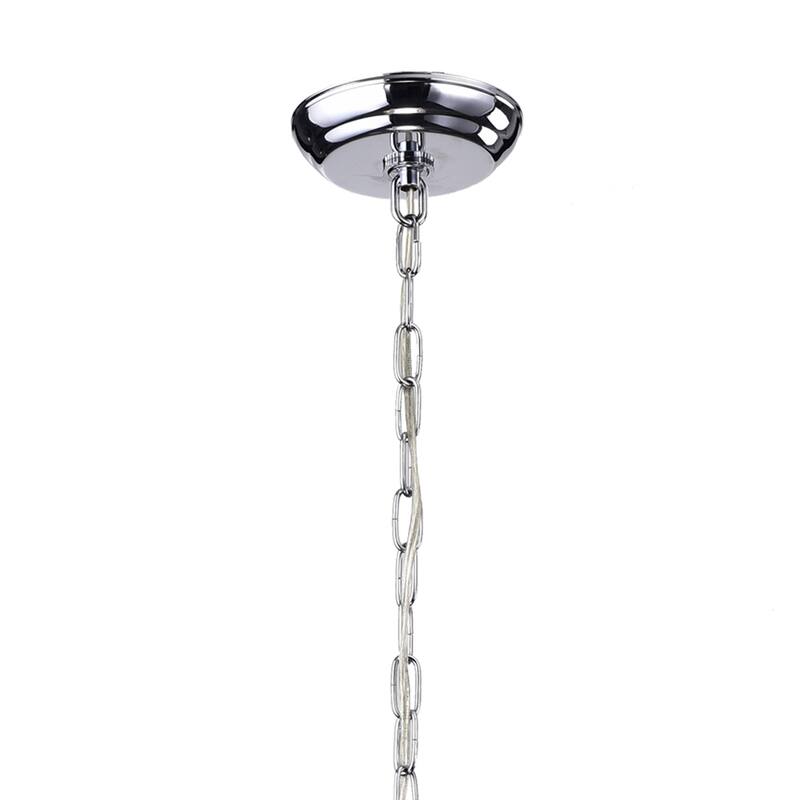 Anteron 4-Light Chrome Crystal Chandelier - Chrome Finish
