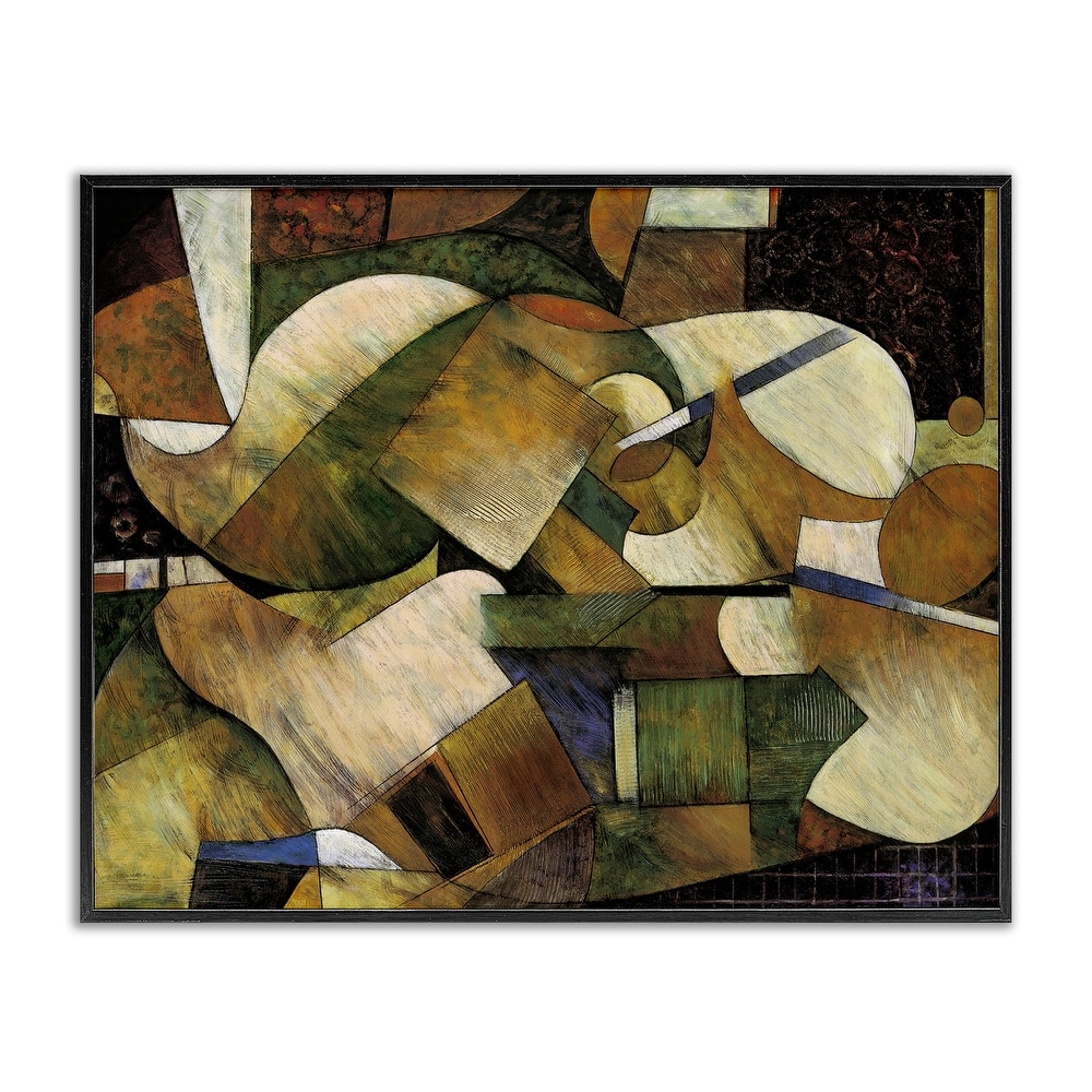Stupell Expressive Geometric Abstraction Framed Giclee Art Design By Jonathan Parsons