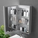 preview thumbnail 17 of 17, Modland LED Lighted Medicine Cabinet with Mirror Bathroom Mirror Cabinet with Lights Anti-Fog