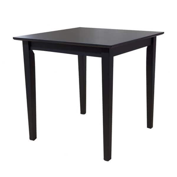 Shop Black Square Wood Dining Table Contemporary Style W Shaker
