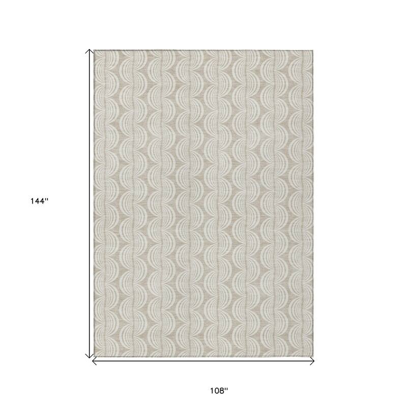 HomeRoots Ogee Transitional Rectangle Outdoor Rug