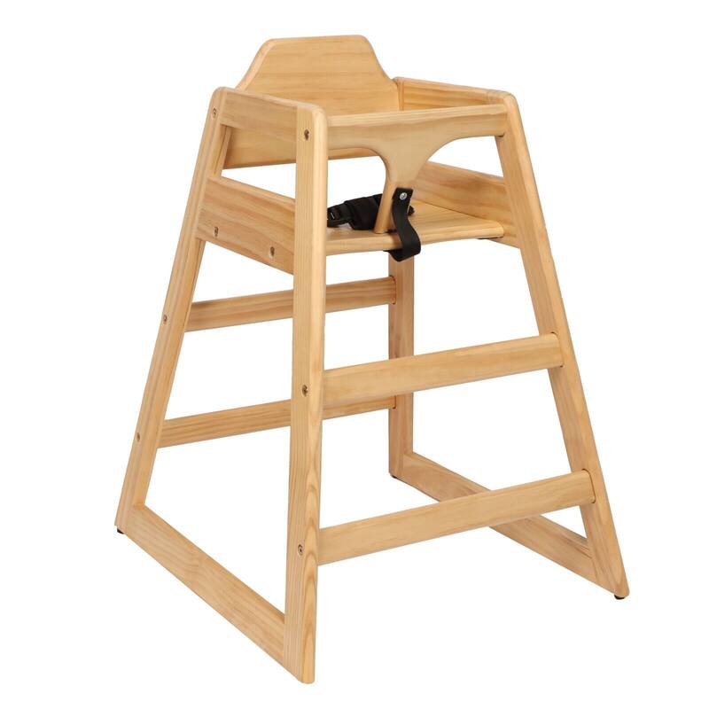Wooden Double Solid Wood Feeding, Eat & Grow Portable High, Easy to Clean Baby Booster Chair in Walnut Finish