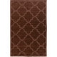 preview thumbnail 45 of 56, Hand-Woven Amy Tone-on-Tone Lattice Wool Rug - 3' x 5' brown