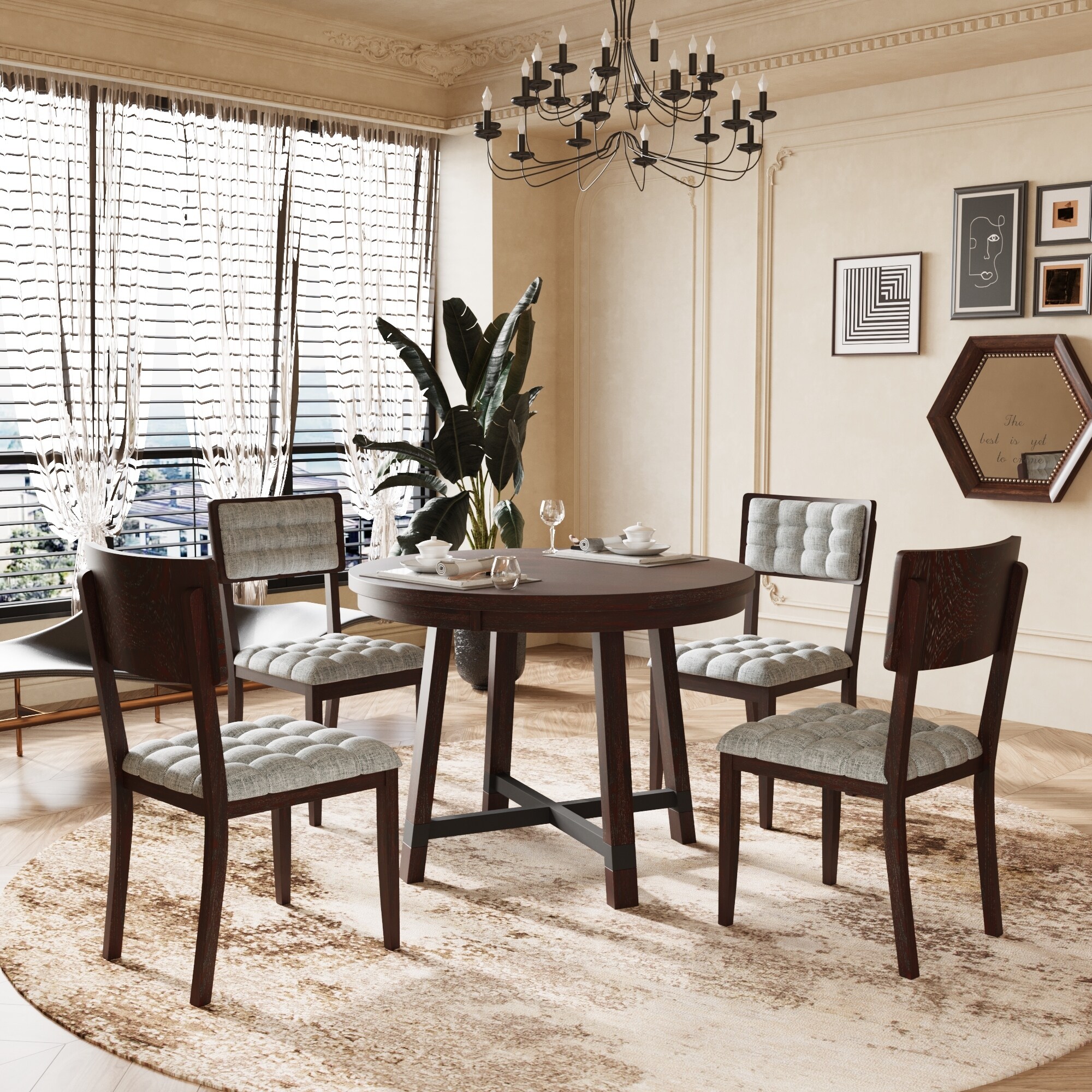 Booth style dining set clearance