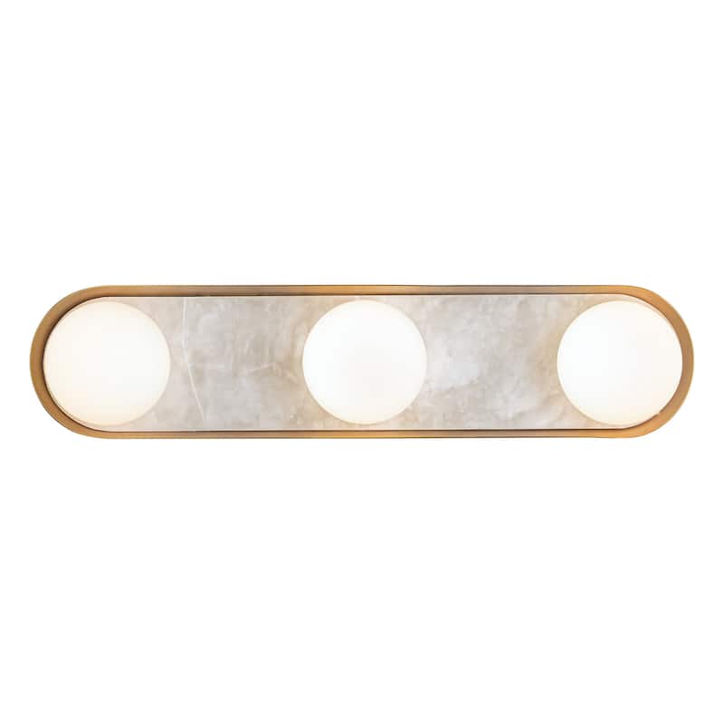 Alora Lighting WV320323 Alonso 3 Light 24" Wide LED Vanity Light - Vintage Brass