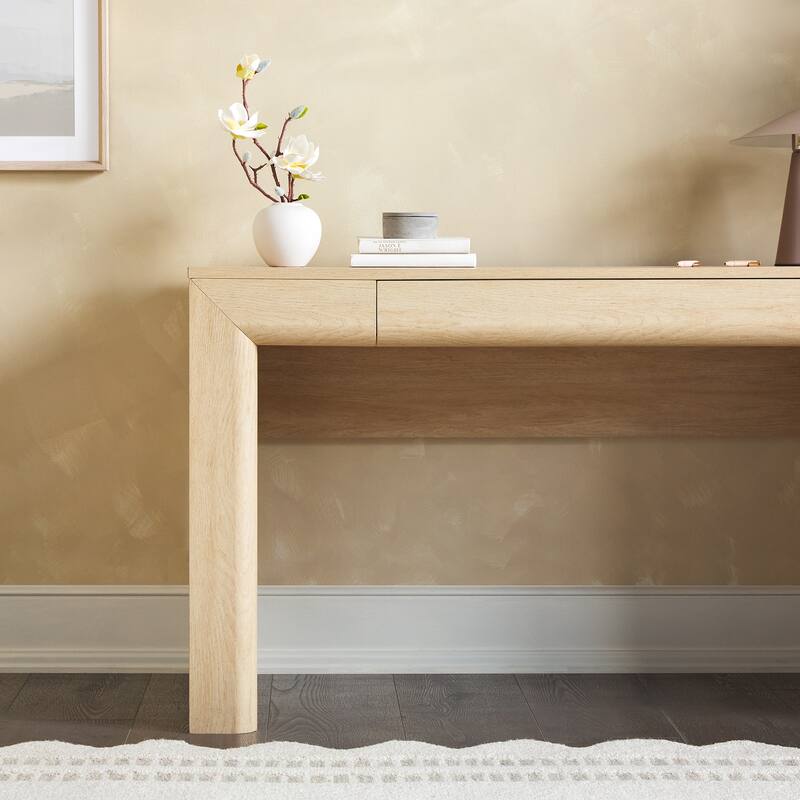 Walker Edison Modern Waterfall Writing Desk