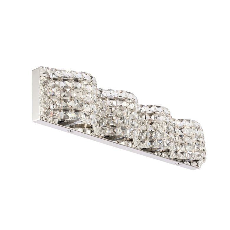 Odette 4-Light Clear Crystals Wall Sconce