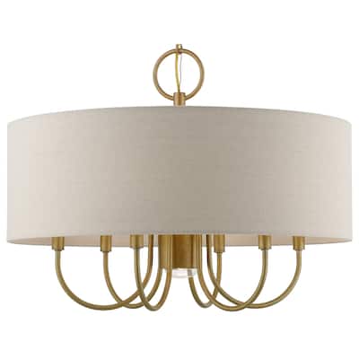 Livex Lighting 45427 Burnett 7 Light 24" Wide Multi Light Pendant