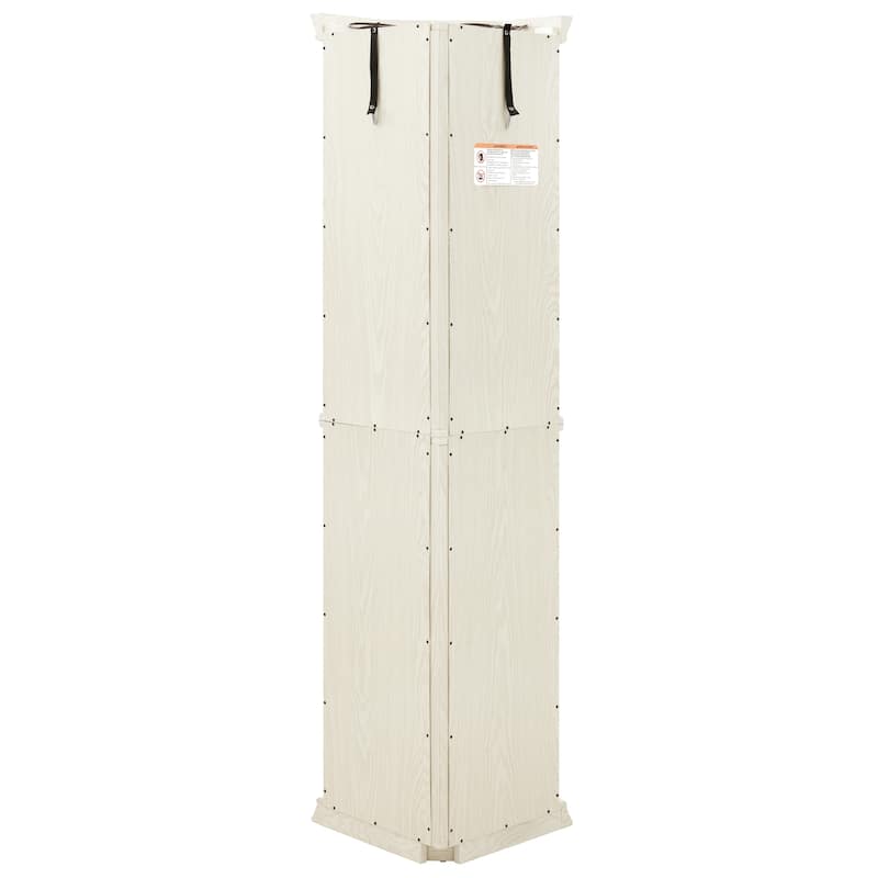 69.5" Lighted Glass Corner Curio Cabinet with Display and Adjustable Shelving