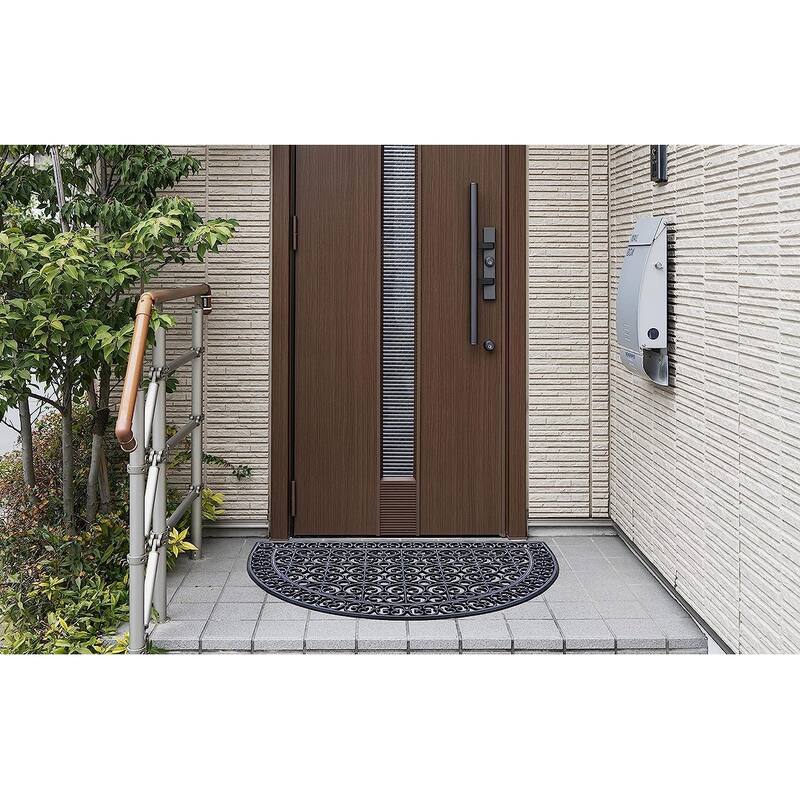 A1HC Rubber Grill Matching Doormat Set, For Front, Patio & Garage Entrance, Heavy Duty for Indoor Outdoor