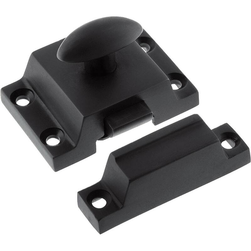 Nostalgic Warehouse FCT_PLN 2-1/8" Long Solid Metal Cabinet Latch - Oil-Rubbed Bronze