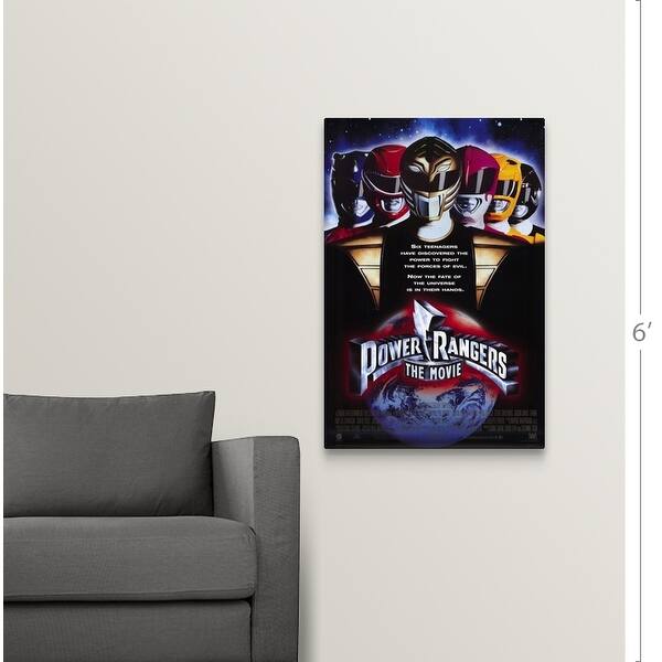 Shop Solid Faced Canvas Print Entitled Mighty Morphin Power Rangers The Movie 1995 Multi Free Shipping On Orders Over 45 Overstock 24132225