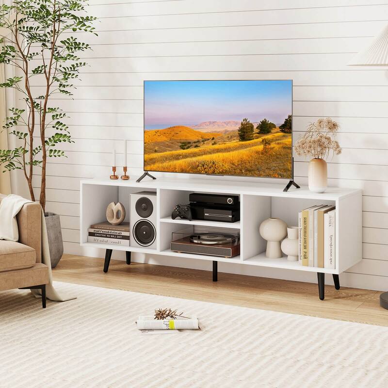 Costway 47.5" Console Cabinet for 55-Inch TVs with Storage Shelves - See Details