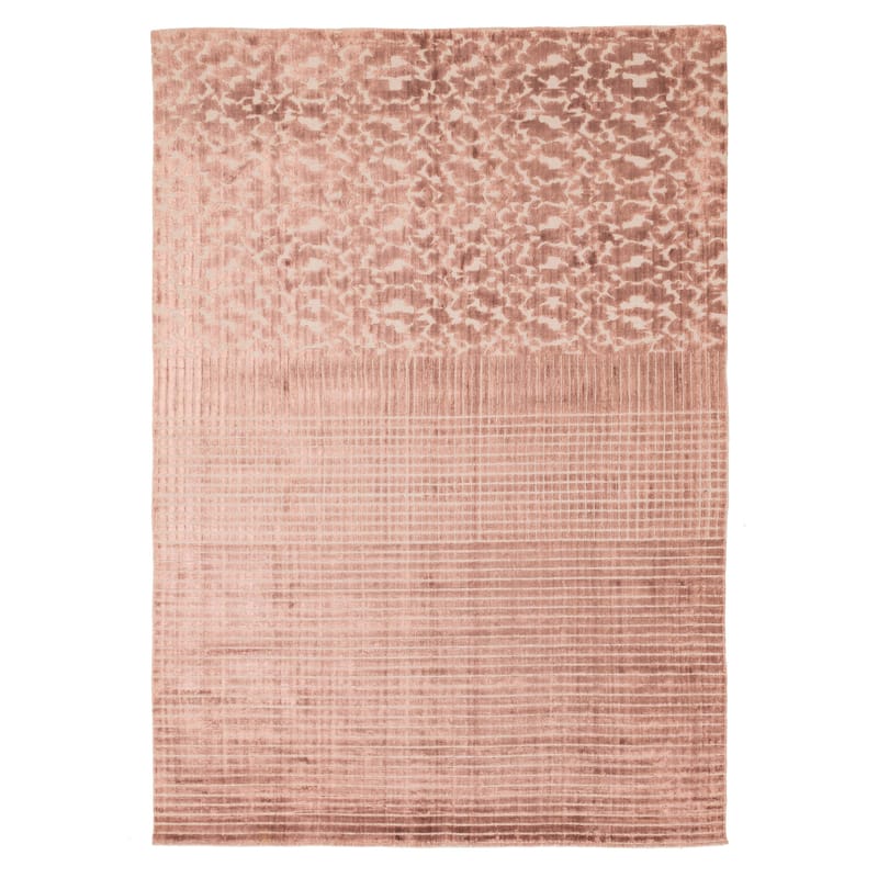 ECARPETGALLERY Hand Loomed Elysian Copper Viscose Rug - 6'8 x 9'7