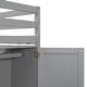 preview thumbnail 14 of 34, Twin Size Loft Bed with Built-in Storage Wardrobe & 2 Windows, Wooden Bed Frame w/Ladder & Safety Guardrail for Boys & Girls