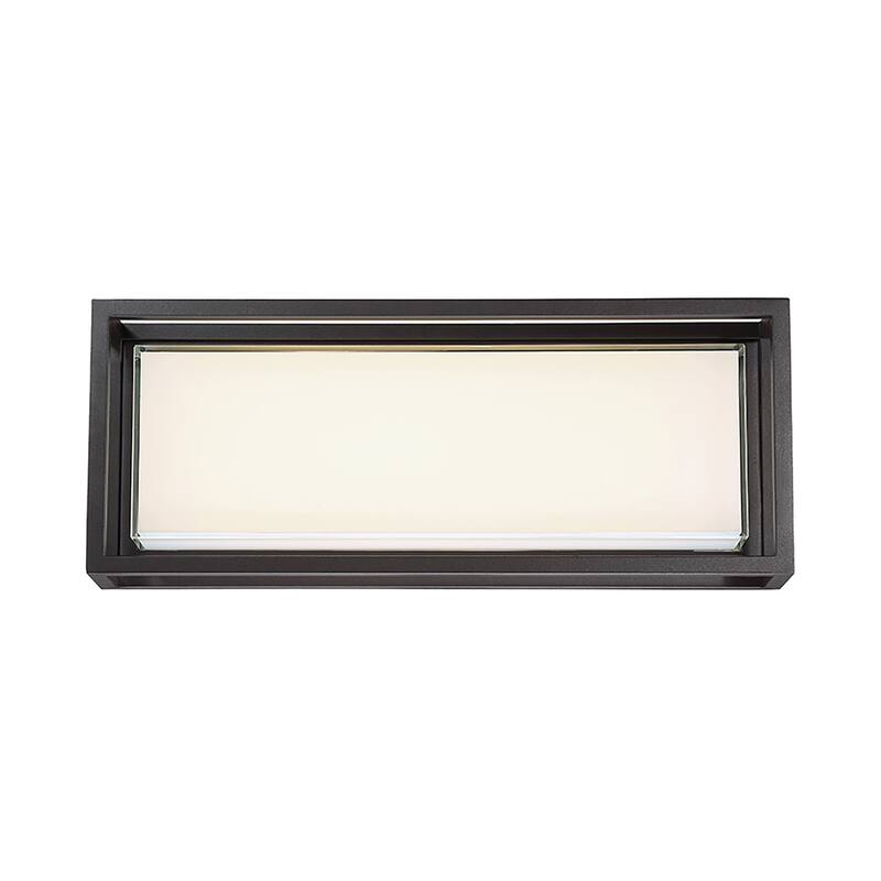 Framed 8in LED Indoor or Outdoor Wall Light 3000K