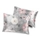 preview thumbnail 1 of 4, Sweet Jojo Designs Grey Boho Floral Girl Decorative Satin Pillowcases - 2 Pack Set - Bohemian, Shabby Chic, Watercolor, Flower