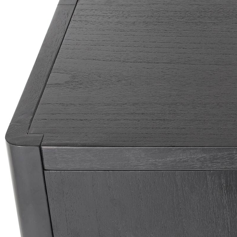 4-Door Wooden Sideboard Cabinet, Multi-Functional Hallway Sofa Table, Large Storage Cabinet with Shelves for Living Room