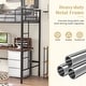 preview thumbnail 12 of 10, Costway Twin Size Loft Bed Heavy Duty Metal Loft Bed Frame with Safety