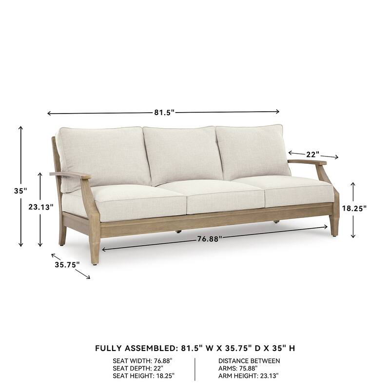 Carter Hall Sofa with Cushion - 81" W x 35" D x 32" H