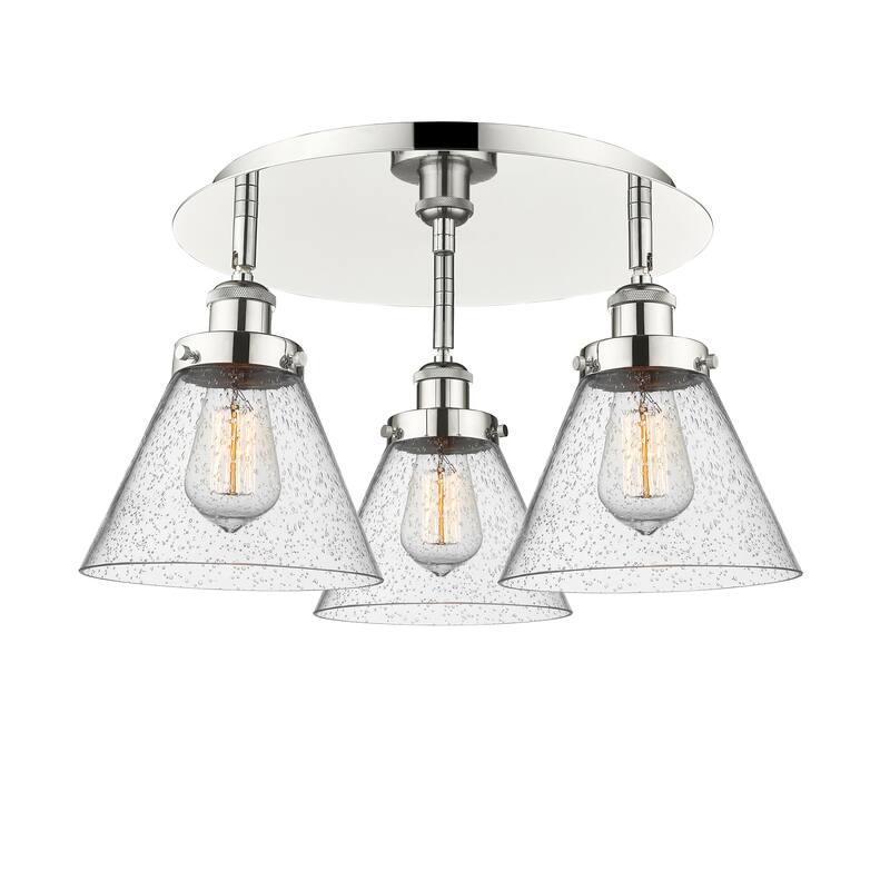 Innovations Lighting Cone - 3 Light 20" Flush Mount