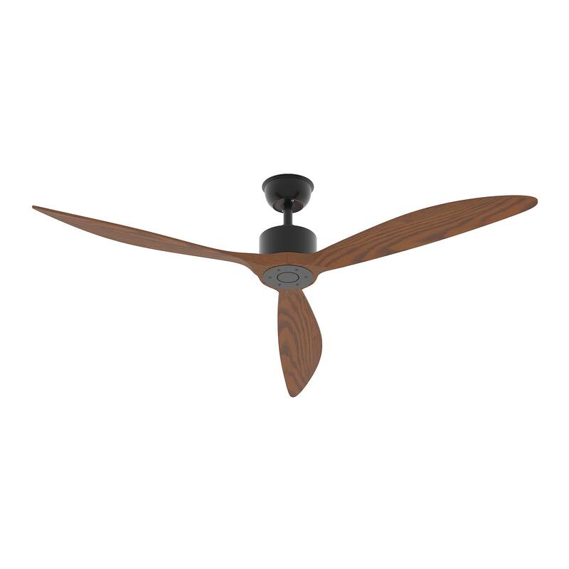 Walnut Ceiling Wood Fan with Remote, 6 Speeds,for All Seasons,Bedroom,Balcony,study