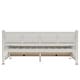 preview thumbnail 8 of 11, Twin Size Wooden Daybed with 2 Drawers, Backrest, Armrests,Cream White