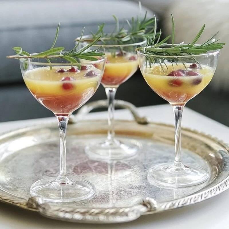 Bormioli Rocco Set of 4 Novecento Stemware Martini Glasses - 8 oz.