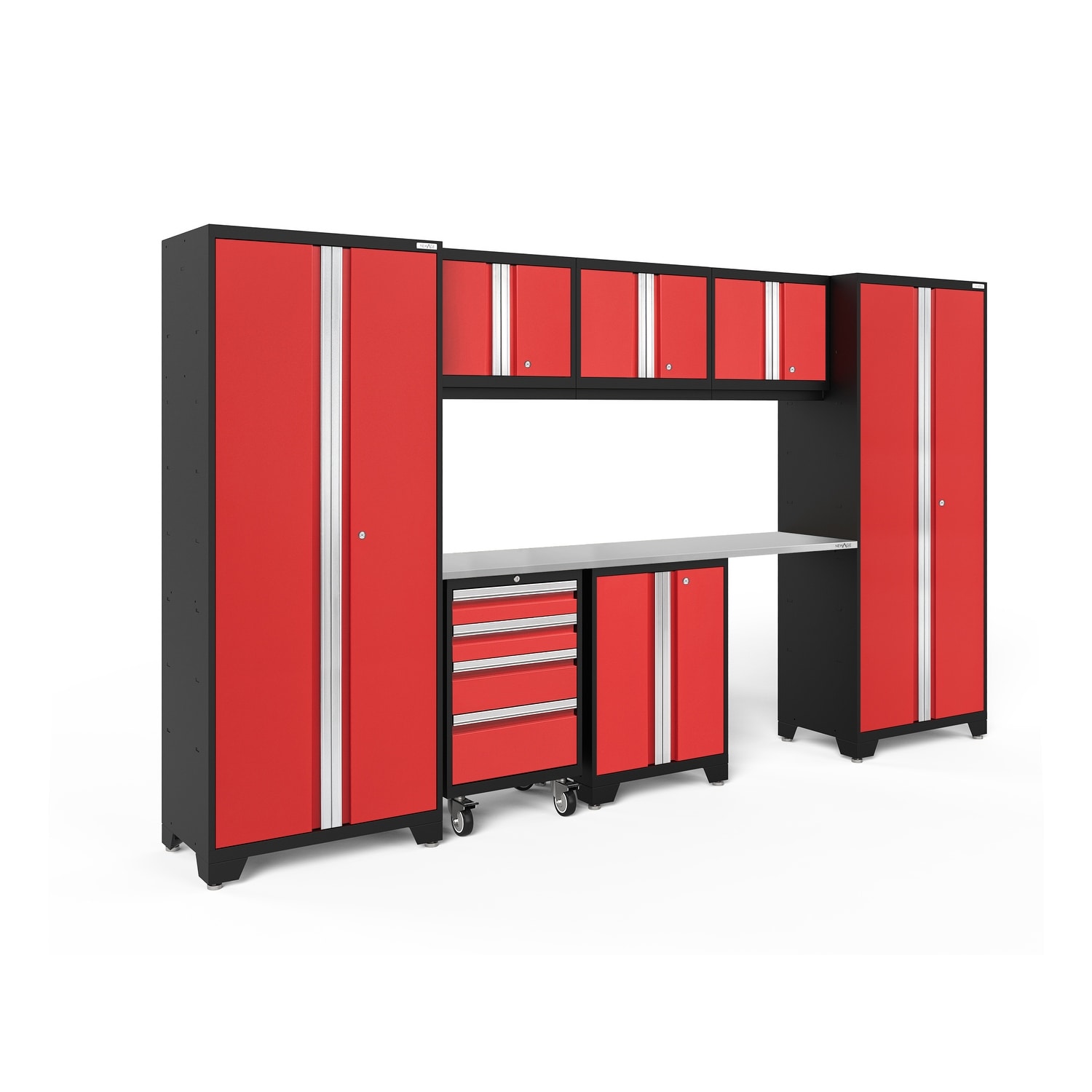 NewAge Products Bold Series 8-pc. Steel Garage Cabinet Set