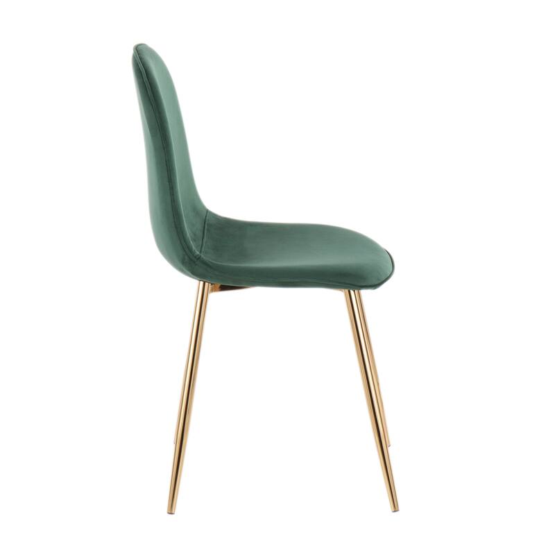 Silver Orchid Stone Gold Dining Chair - Set of 2