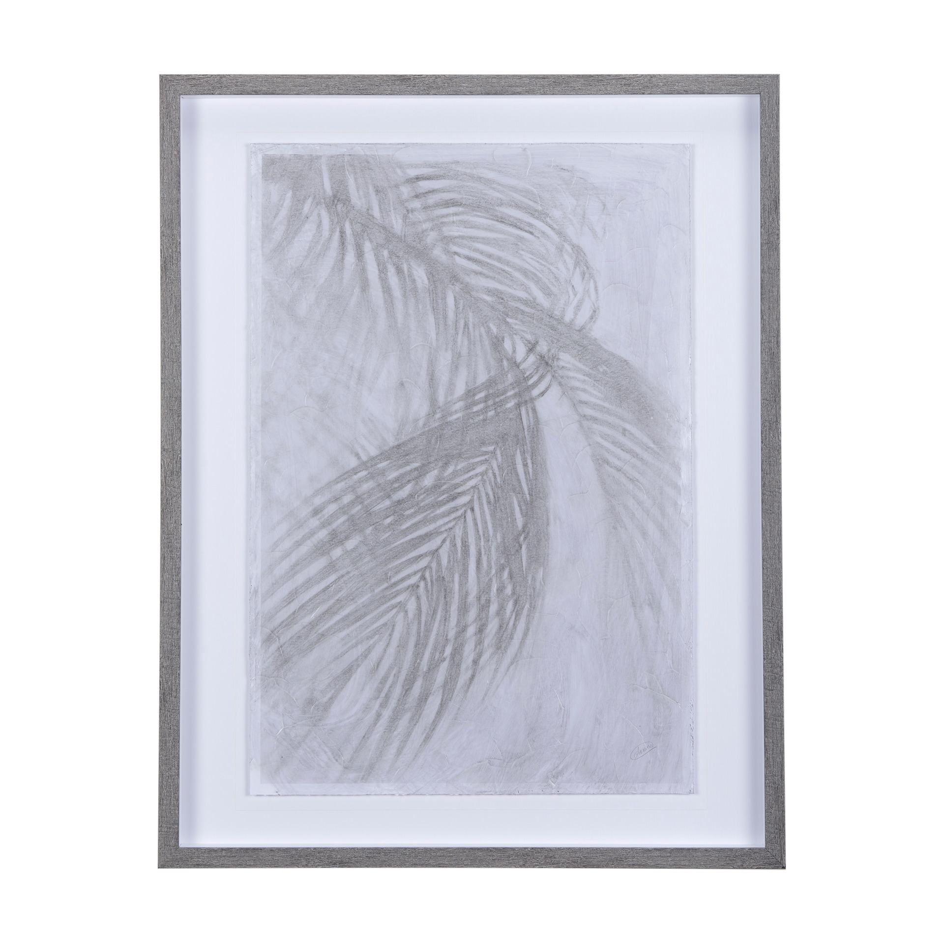 Mercana Shadows I by Mercana Studio a Hand Embellished Textured Framed Art Print Matted under Glass