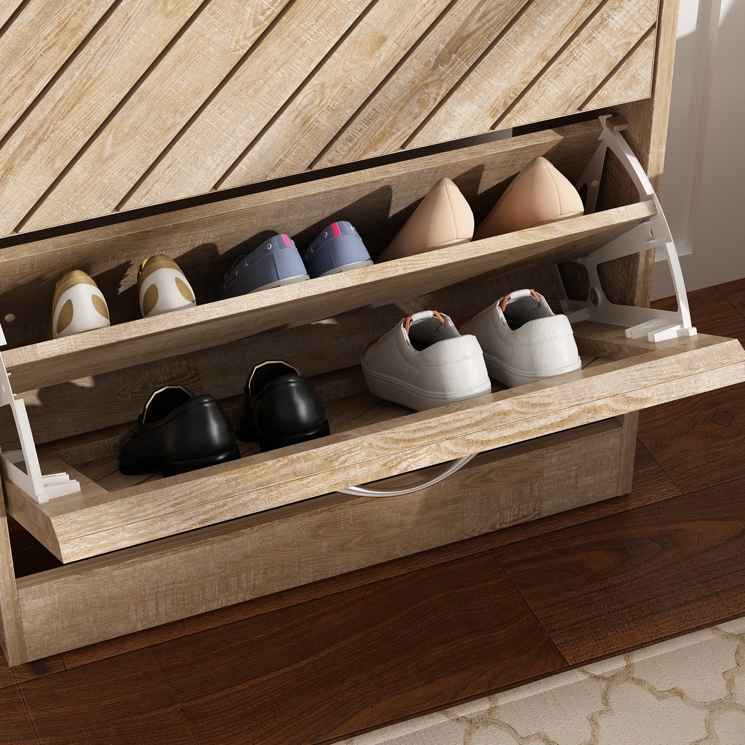8 pair store shoe rack