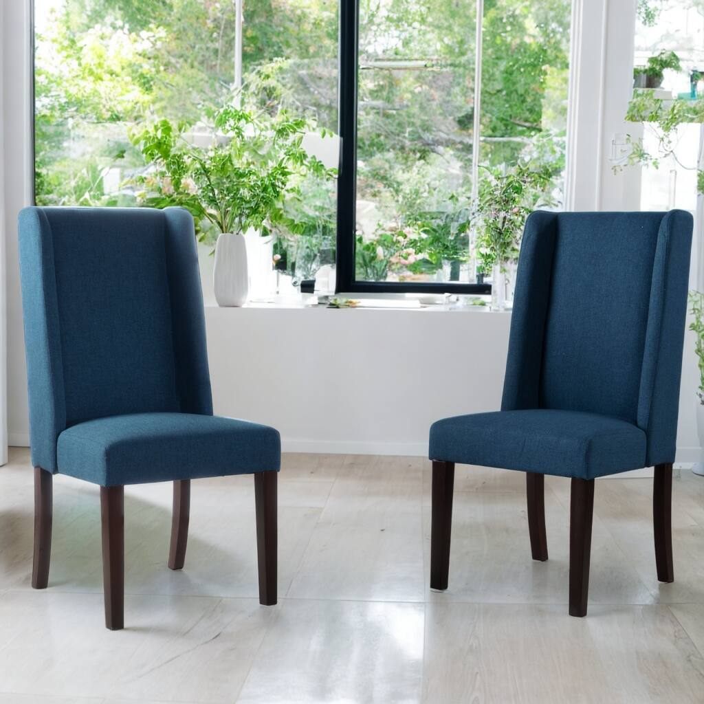 Dining Chair Set of 2, High Back, Wingback Design