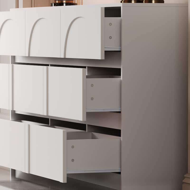 Versatile White Storage Unit - Perfect for Bedroom, Kitchen, and Living Room Use