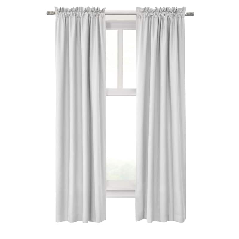 ThermaLogic Prescott Insulated Room Darkening Solid Curtain Panel Pair