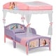 preview thumbnail 2 of 4, Disney Princess Plastic Toddler Bed with Canopy