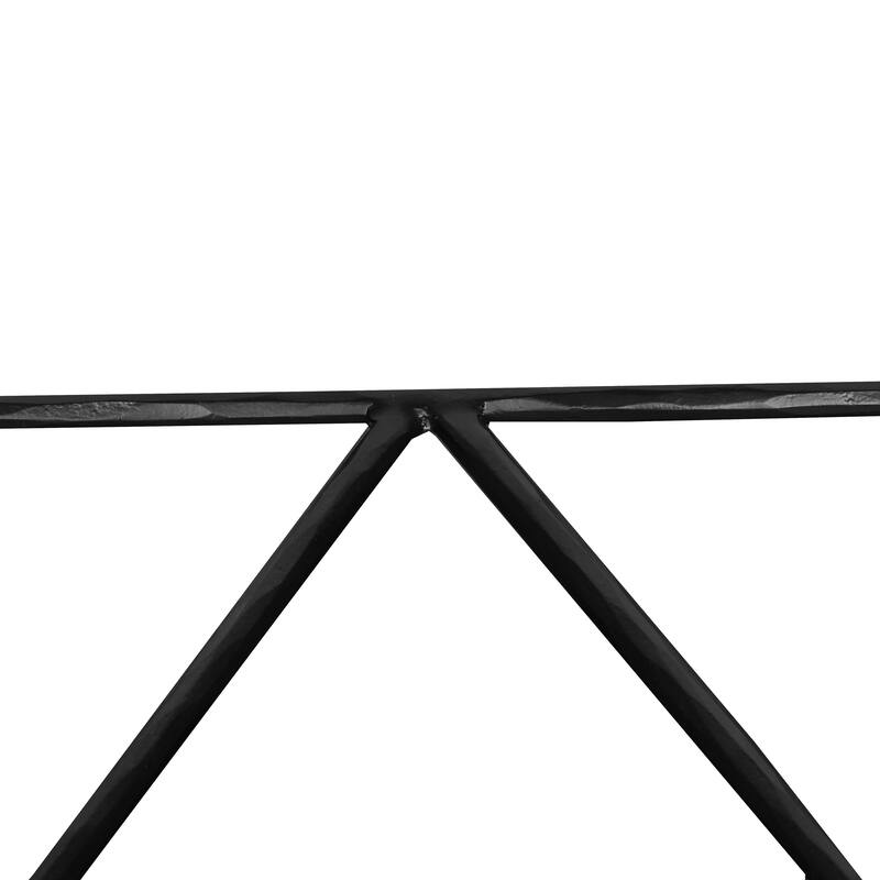 Emryn Marble Demiliune Console Table - 36" x 18" x 30"
