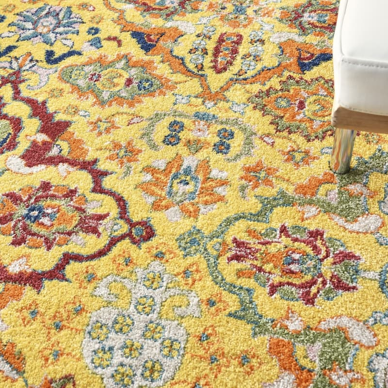 Power Loomed Floral Area Rug - 9' x 12'