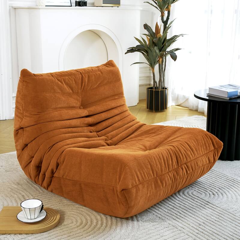 Ergonomic Design Stable Bean Bag Sofa,Armless Floor sofa Bean Bag Chair for Adults Fireside Bean Bag Lounger Memory Foam Chair