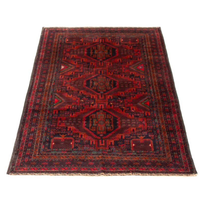 Teimani Red Rug 3'11" x 6'3" - 3'11 x 6'3