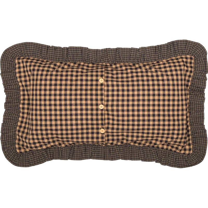 Tan Primitive Bedding VHC Maisie Sham Cotton Patchwork