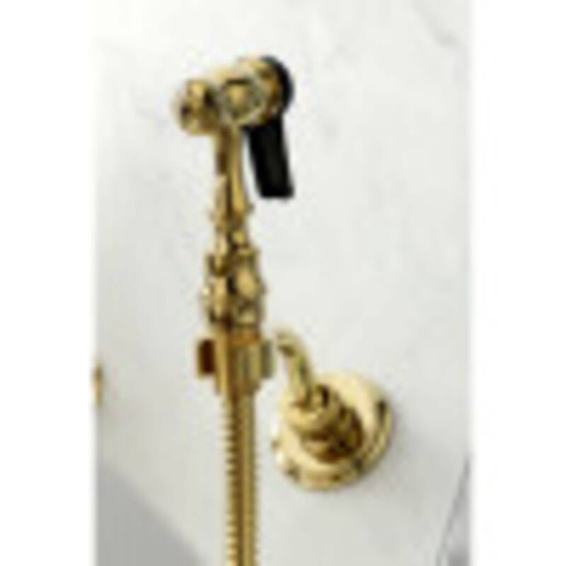 Kingston Brass Heritage 1.8 GPM Wall Mounted Widespread Kitchen Faucet
