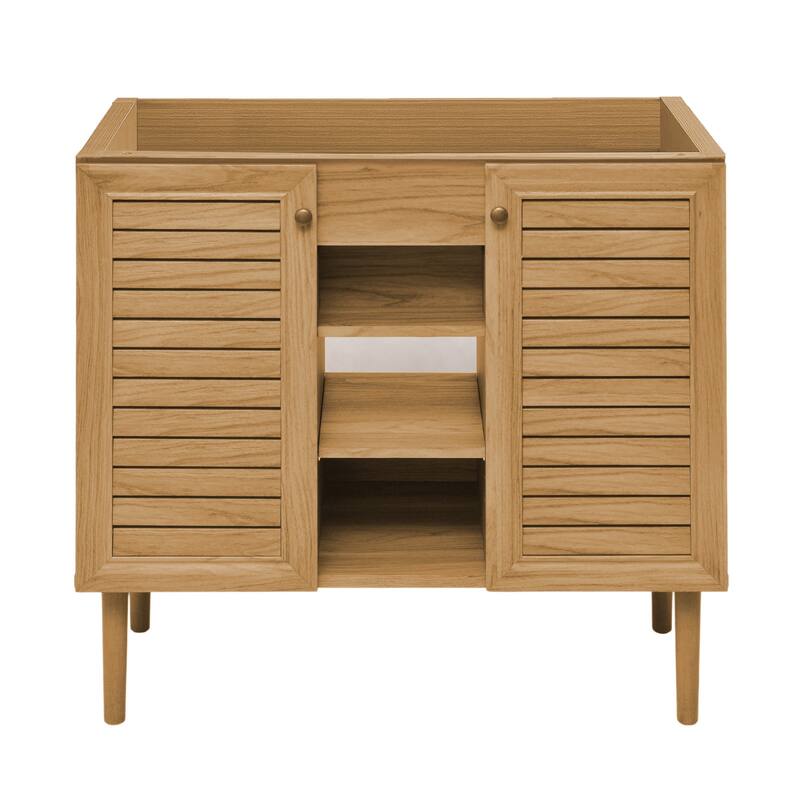 Swiss Madison SM-BV374-C Bron 36" Single Free Standing Vanity Cabinet - Oak - Oak Finish