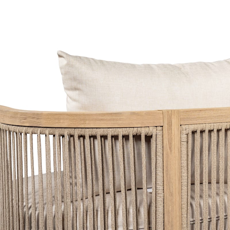 Christopher Knight Home- Leocadia Acacia Wood Outdoor Chat Set