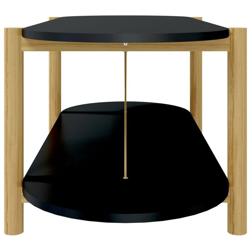 vidaXL Coffee Table Living Room End Table Accent Sofa Table Engineered Wood - 43.3"x18.9"x15.7"