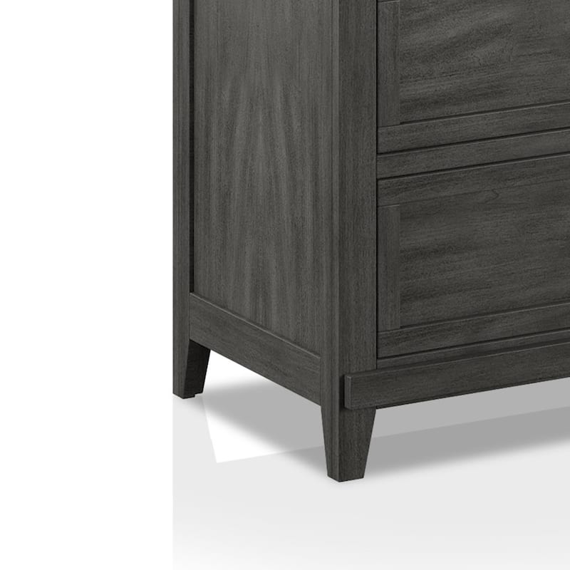 Wese Transitional Grey Solid Wood 4-Drawer Chest by Furniture of America
