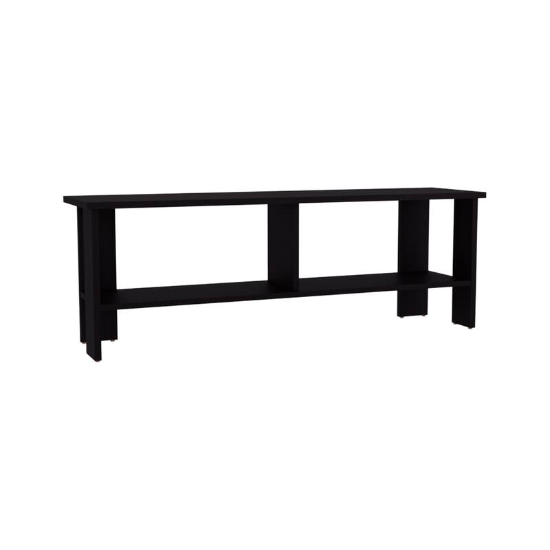 Modern Design TV Stand, 2 Shelves with durable materials for longevity and stability,FSC Certified CPSIA Compliant