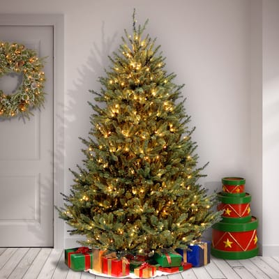 National Tree Company 7.5 ft. Natural Fraser Medium Fir Tree with Clear Lights