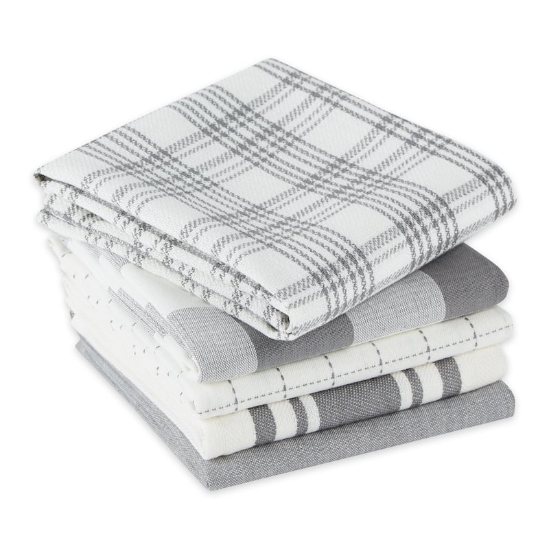 DII Asst Vintage Everyday Dishtowel (Set of 5)