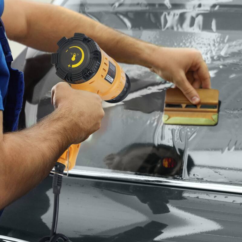 Heat Gun - Dual Temperature Heating Gun with 122-1112°F Range, Overload Protector, 4 Nozzles for Crafts by Stalwart